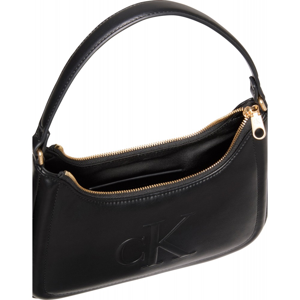 Γυναικείο Τσαντάκι Calvin klein Raised Ck Small Shoulder Bag LV04F3230G-UB1 Μαύρο