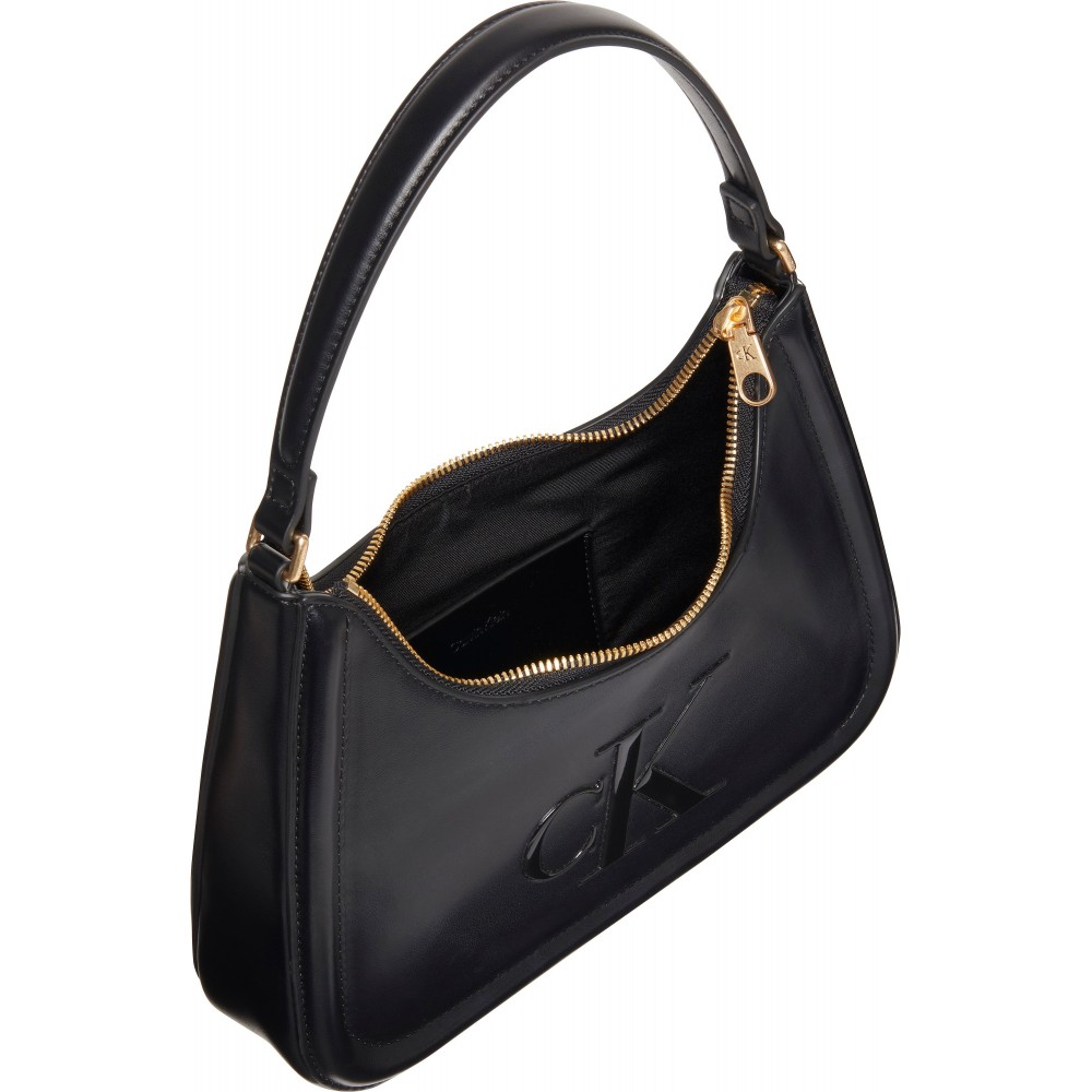 Γυναικείο Τσαντάκι Calvin klein Raised Ck Small Shoulder Bag LV04F3230G-UB1 Μαύρο