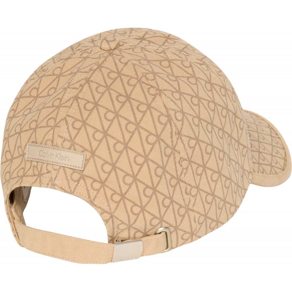 Καπέλο Calvin klein Emblem Print W Leather Patch Cap LV04F5036G-3I6 Μπεζ