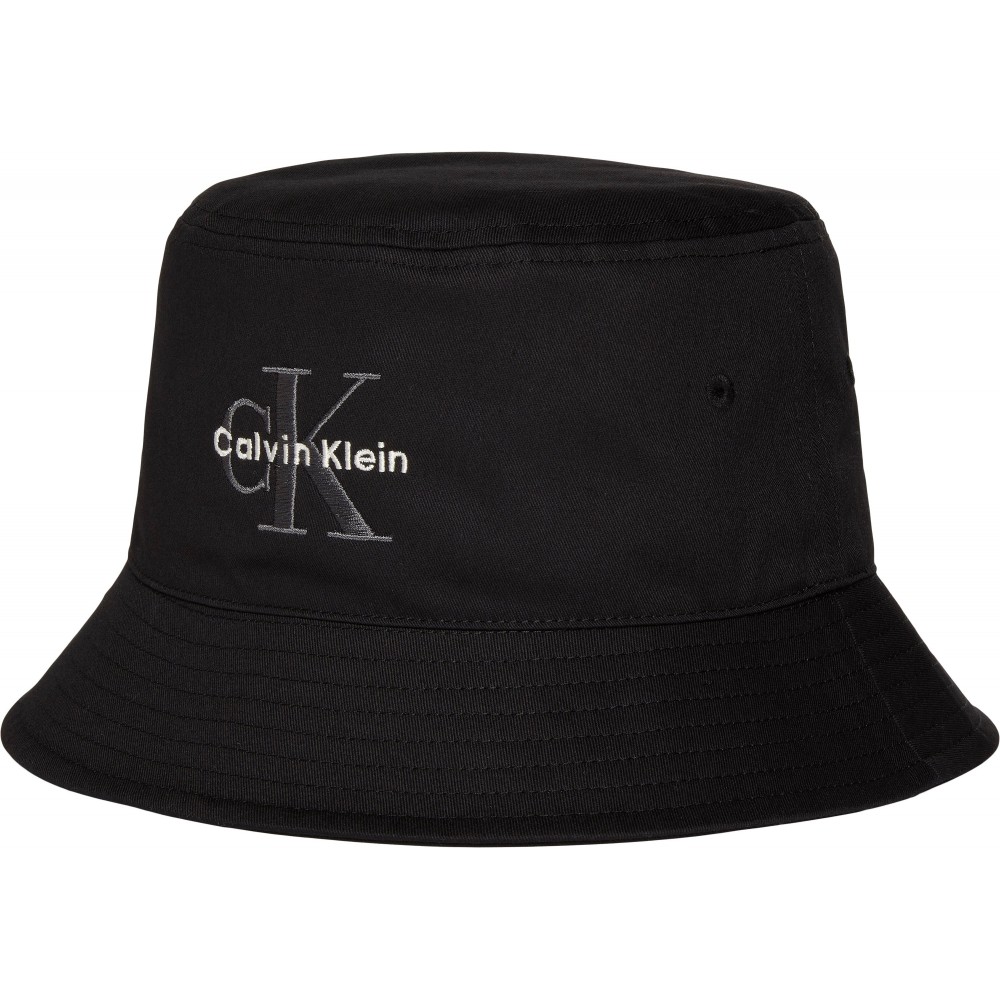 Καπέλο Calvin klein Mono Logo Embro Bucket Hat LV04G5020G-UB1 Μαύρο