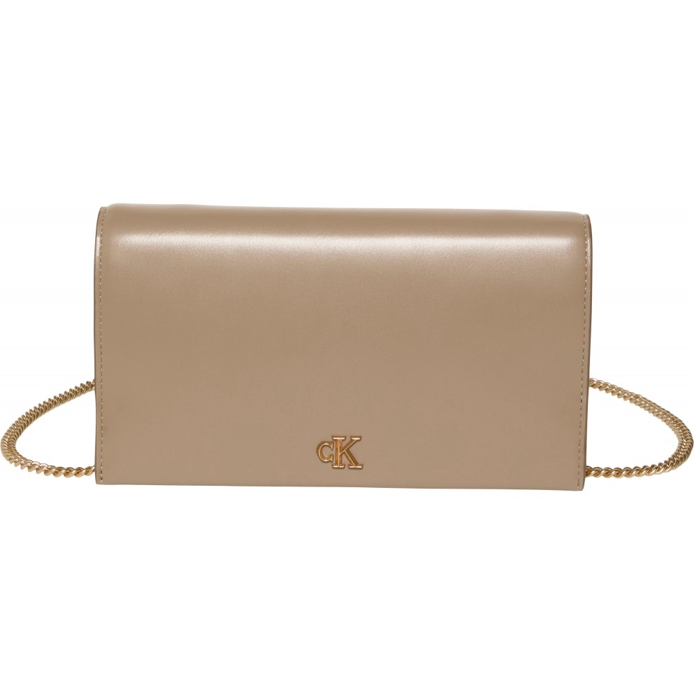 Γυναικείο Πορτοφόλι Calvin Klein Ck Wallet On Chain LV04F3319G-VFU Μπεζ