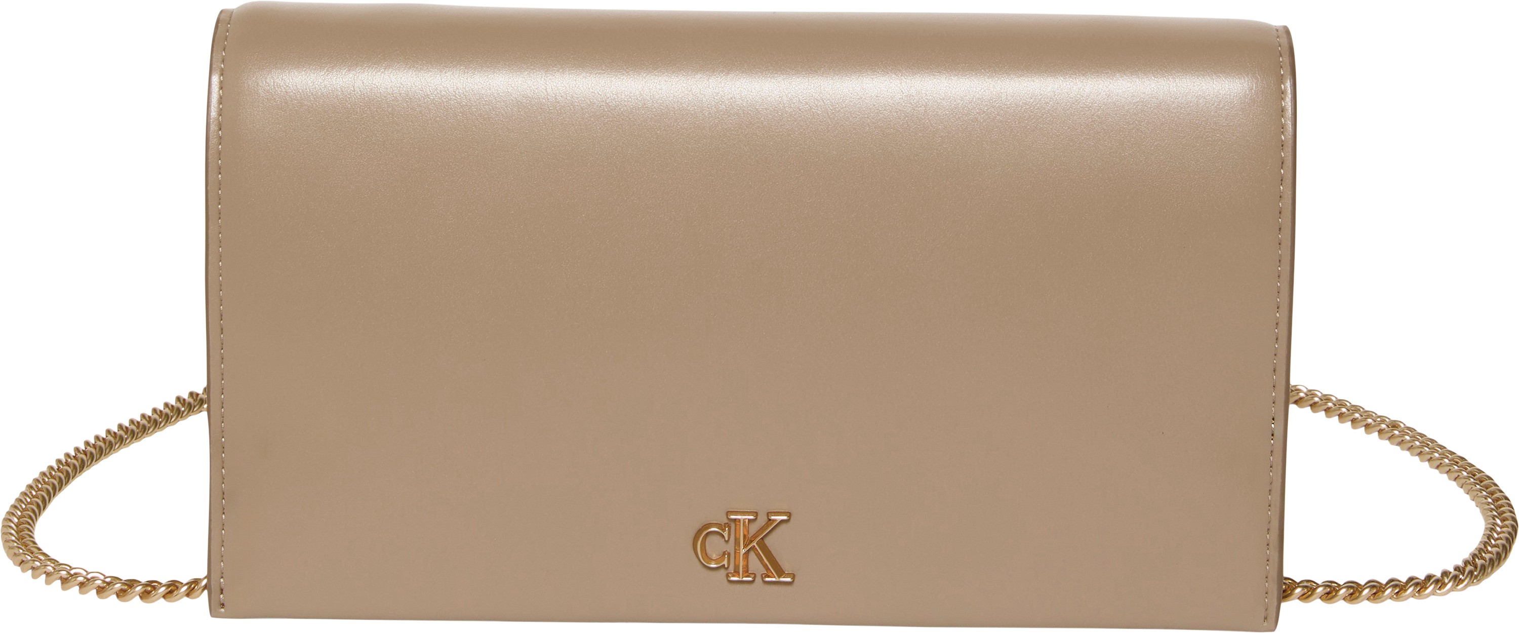 Γυναικείο Πορτοφόλι Calvin Klein Ck Wallet On Chain LV04F3319G-VFU Μπεζ
