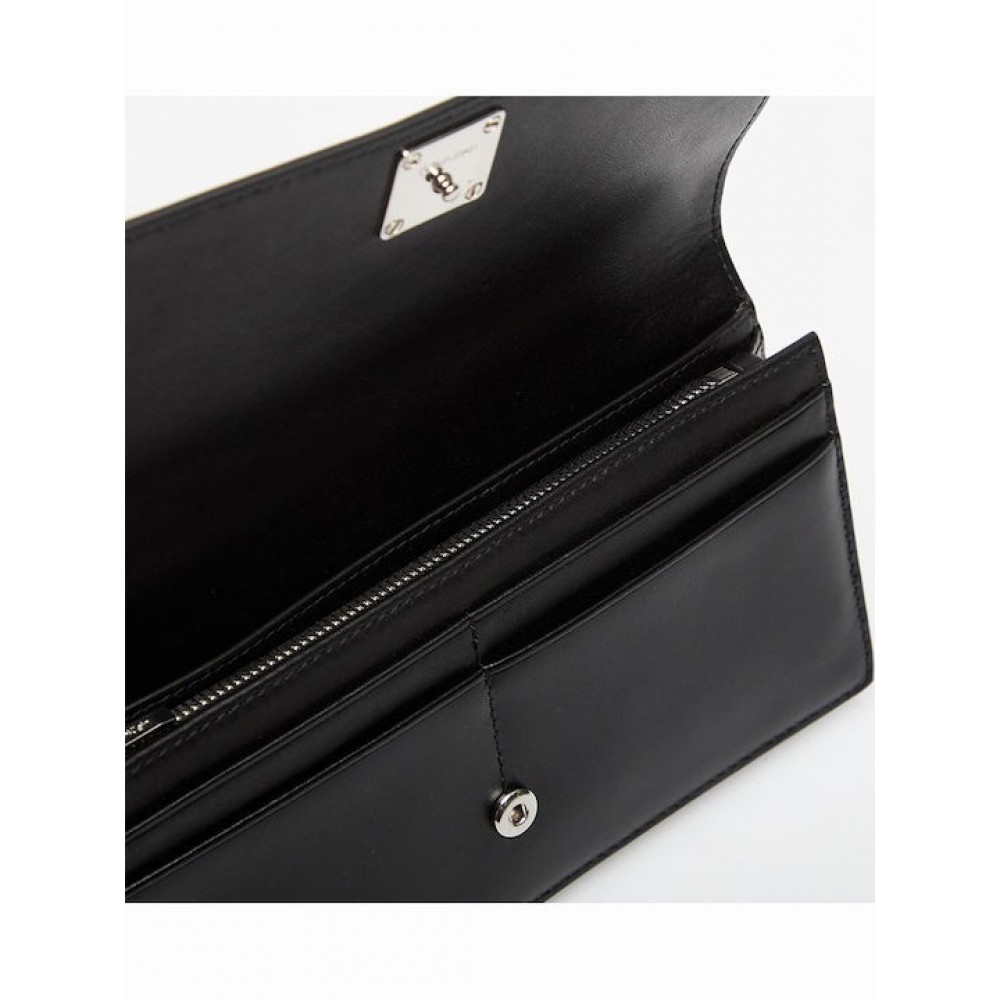 Γυναικεία Τσάντα Calvin Klein Emblem Hw Pebble Long Bifolb LV04F1129G-UB1 Μαύρη