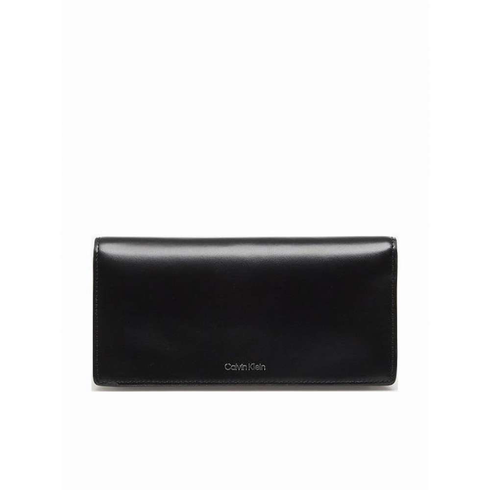 Γυναικεία Τσάντα Calvin Klein Emblem Hw Pebble Long Bifolb LV04F1129G-UB1 Μαύρη