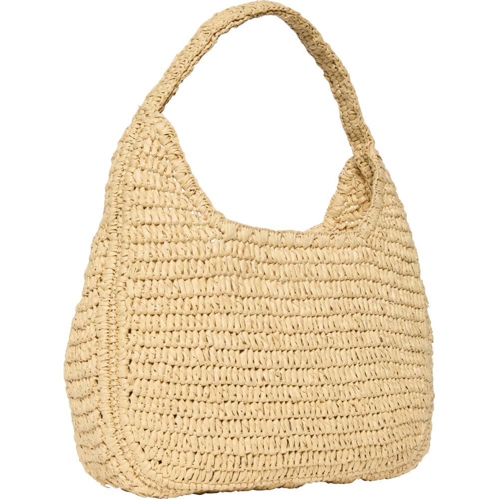 Γυναικεία Τσάντα Calvin Klein Bold Ck Raffia Lg Shoulder Bag LV04F3448G-0EI Μπεζ