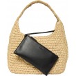 Γυναικεία Τσάντα Calvin Klein Bold Ck Raffia Lg Shoulder Bag LV04F3448G-0EI Μπεζ