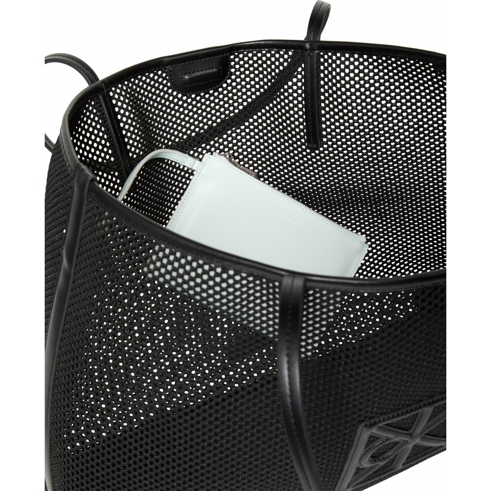 Γυναικείο Τσαντάκι Calvin Emblem Mesh Tote LV04F3380G-UB1 Μαύρο