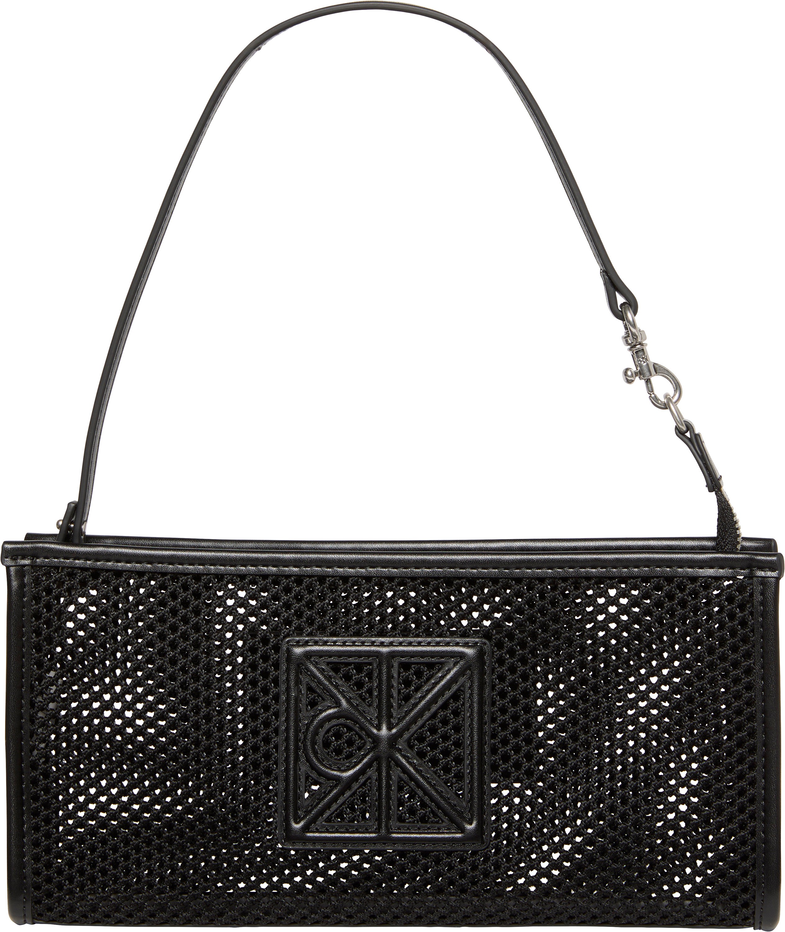 Γυναικείο Τσαντάκι Calvin Emblem Mesh Convertible Pouch LV04F1136G-UB1 Μαύρο