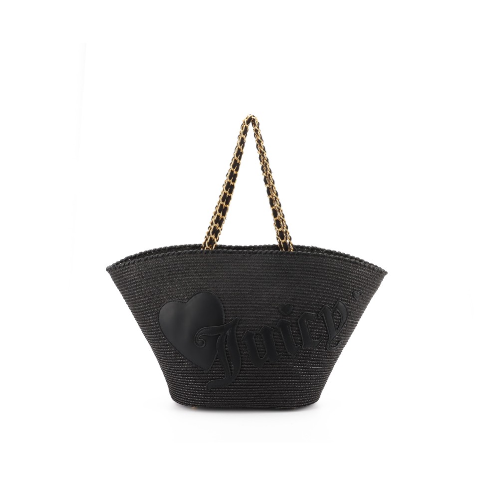 Women Bag Juicy Couture Alma Beach Basket Bag BEJ3J9952WXZ000 Black