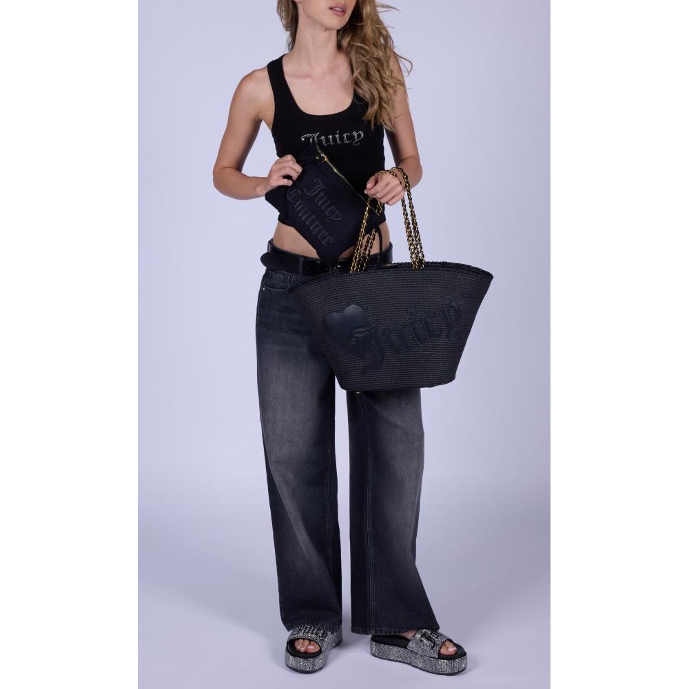 Women Bag Juicy Couture Alma Beach Basket Bag BEJ3J9952WXZ000 Black