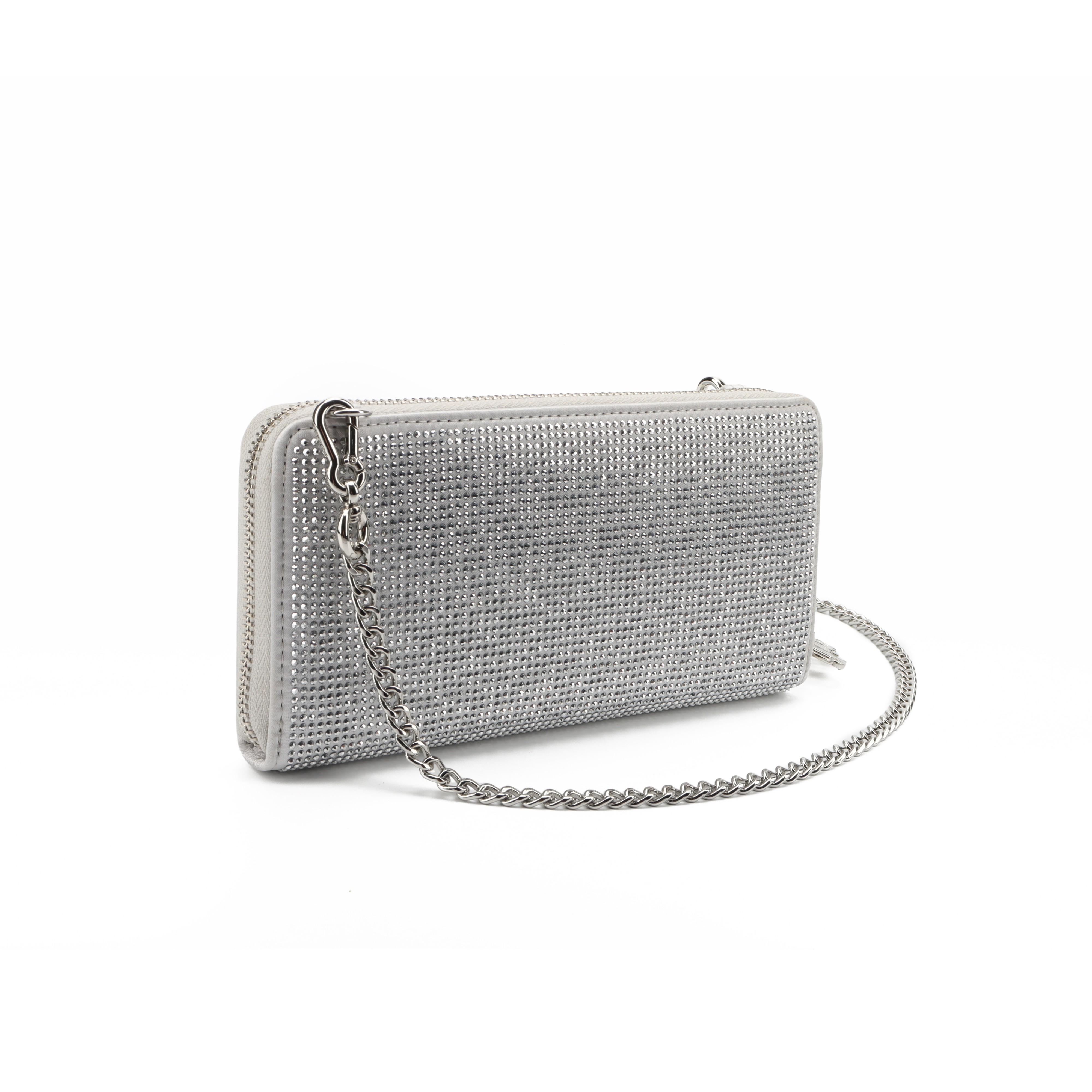 Γυναικείo Πορτοφόλι Juicy Couture Mia L. Zip Wallet BEJ1M7785WPO902 Ασημί