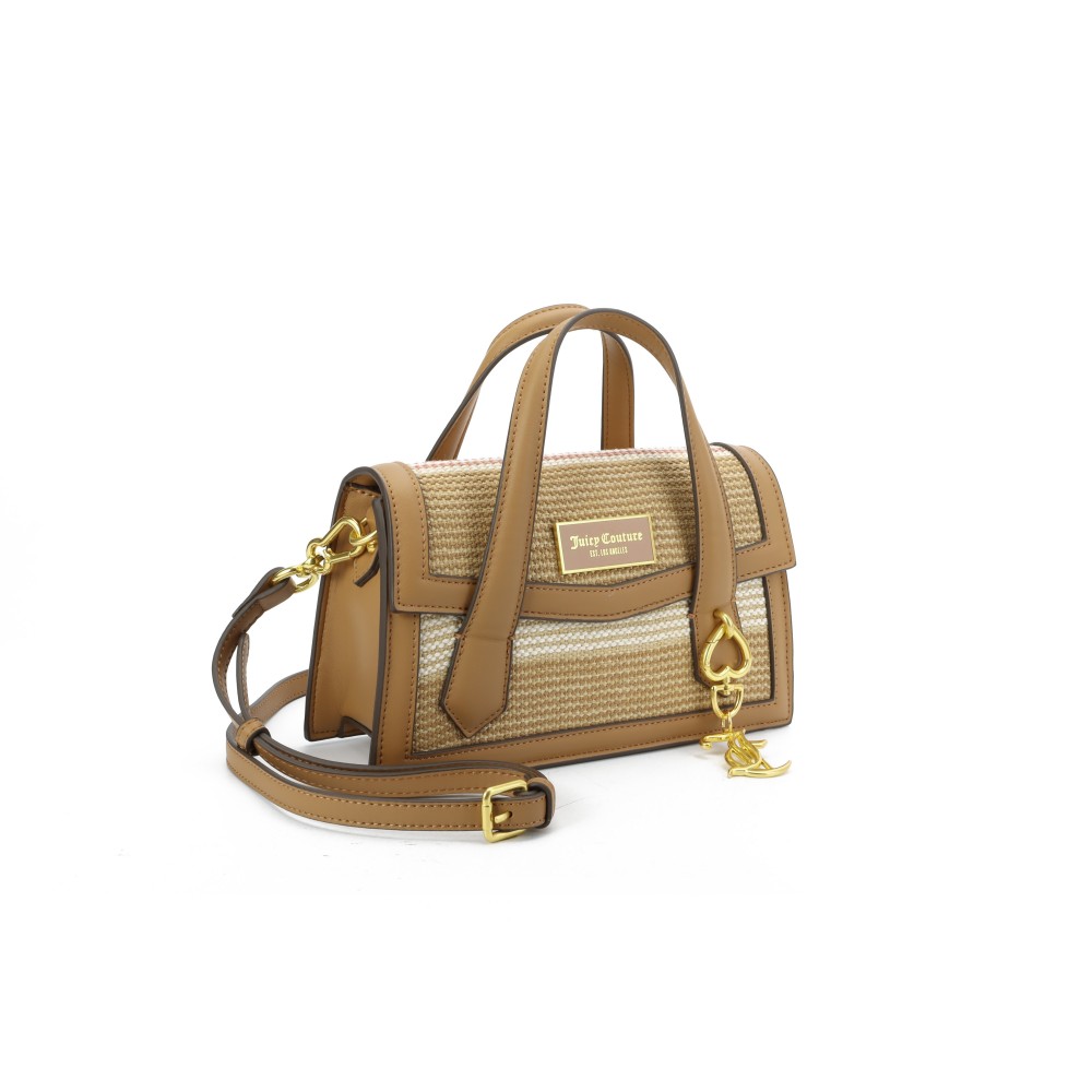 Γυναικεία Τσάντα Juicy Couture Lily Straw S. D. Handle BEJ3J999MWZCA77 Kαμηλό