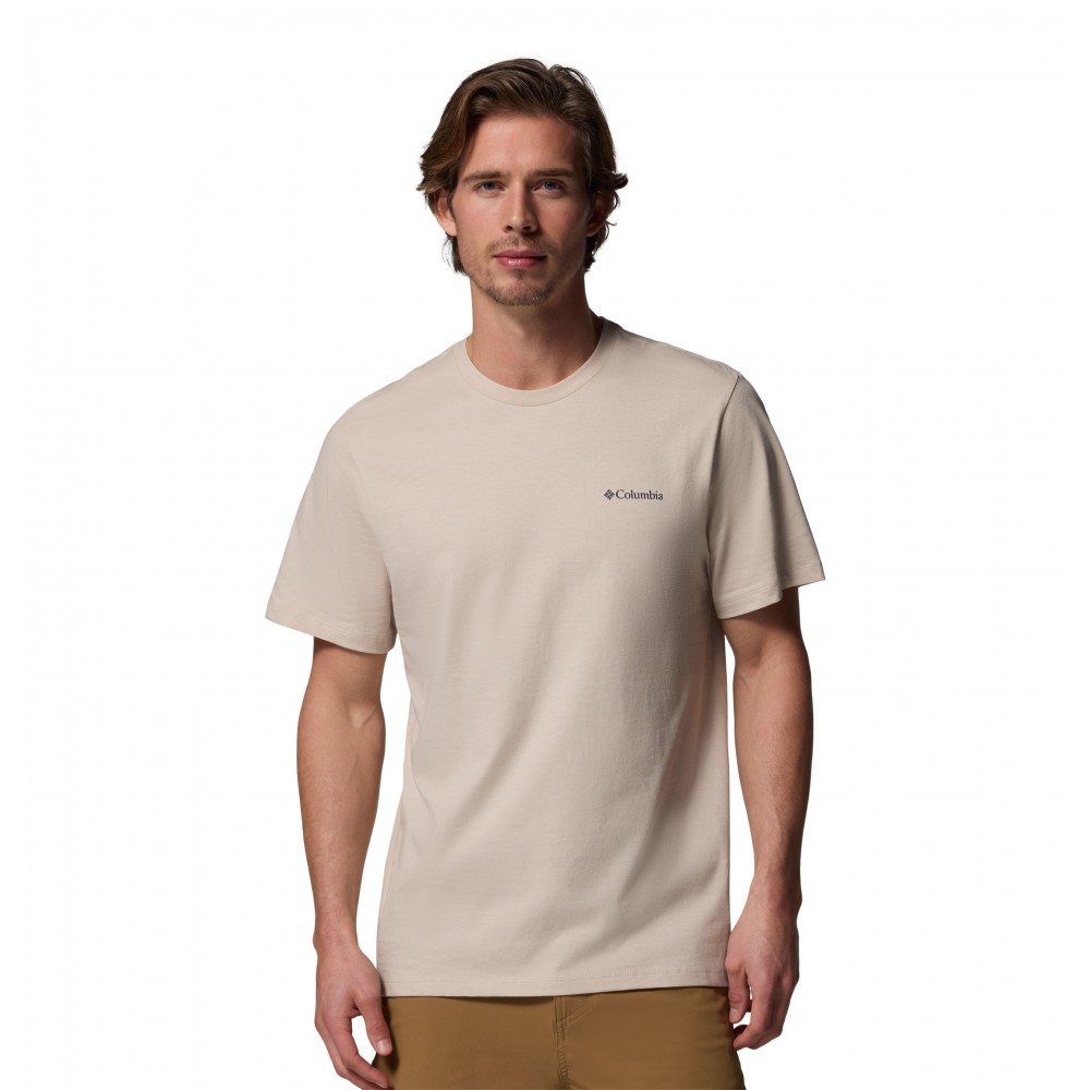 Ανδρική Μπλούζα Columbia CSC™ Logo Back Tee 2155011-271 Μπεζ