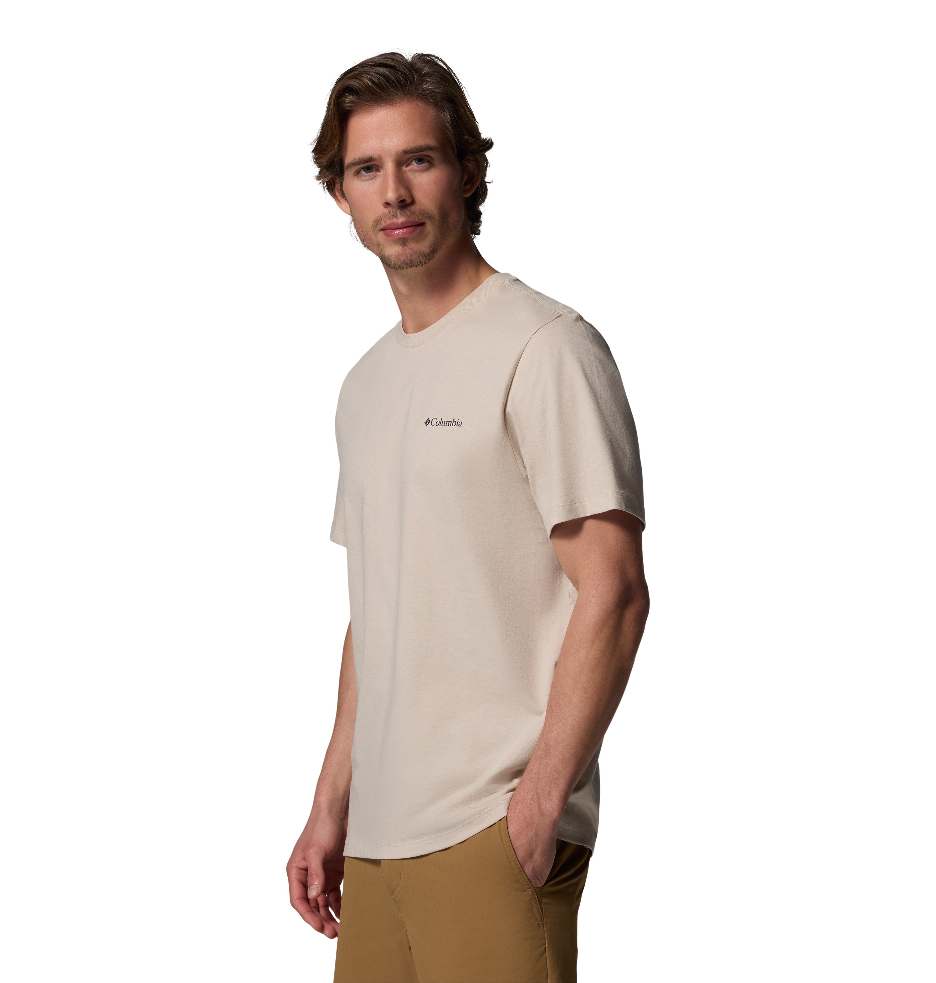 Ανδρική Μπλούζα Columbia CSC™ Logo Back Tee 2155011-271 Μπεζ