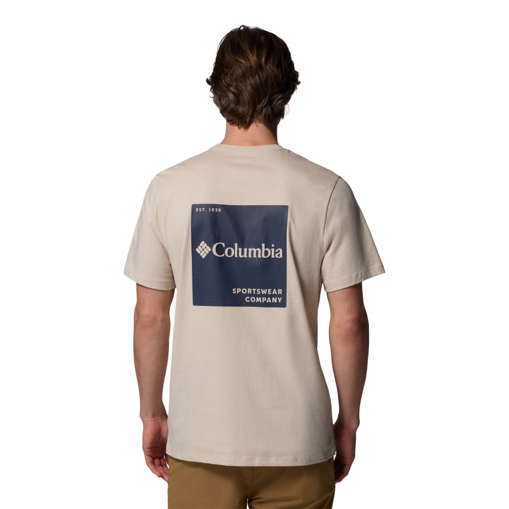Ανδρική Μπλούζα Columbia CSC™ Logo Back Tee 2155011-271 Μπεζ