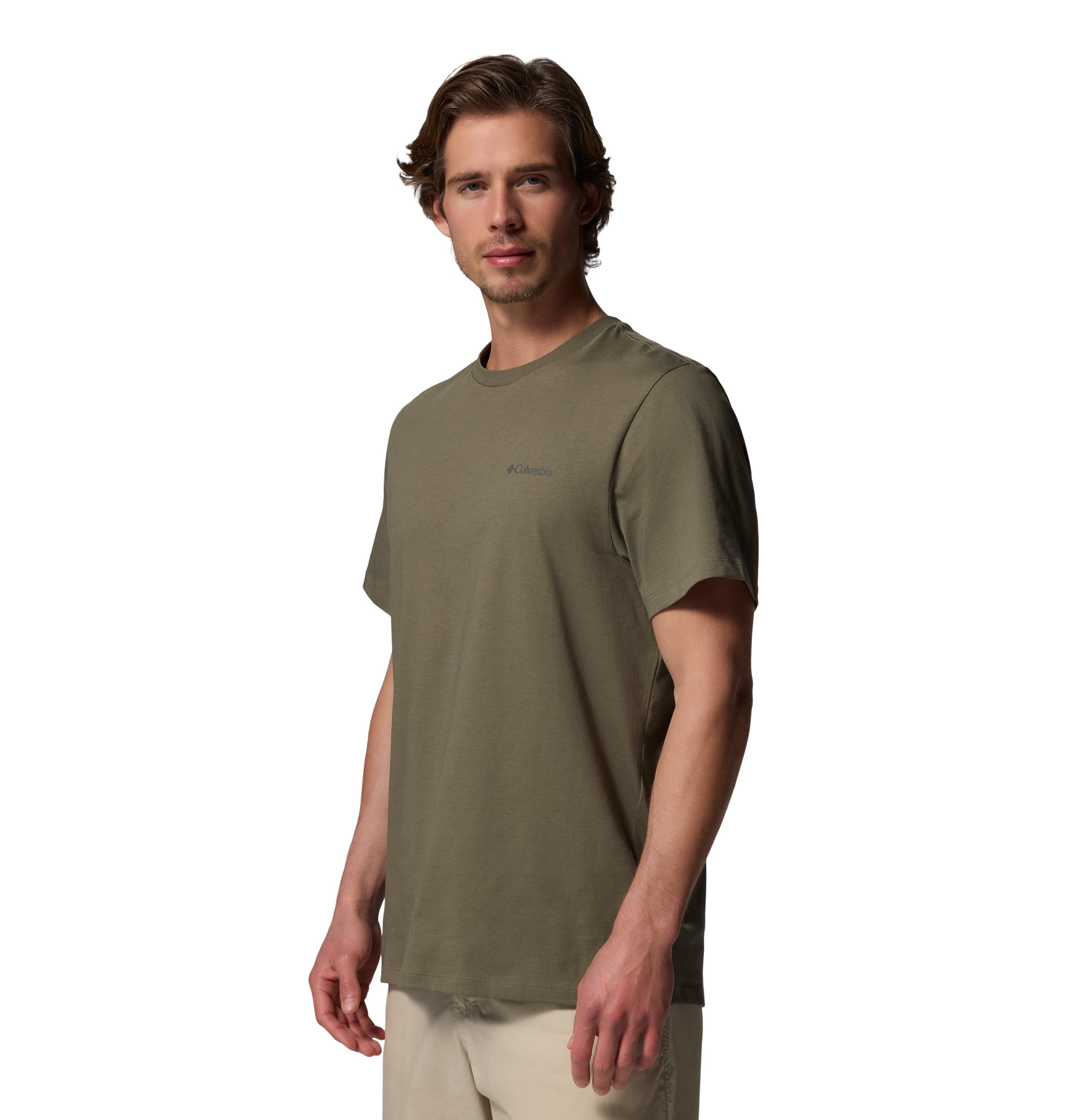 Ανδρική Μπλούζα Columbia CSC™ Logo Back Tee 2155011-398 Χακί