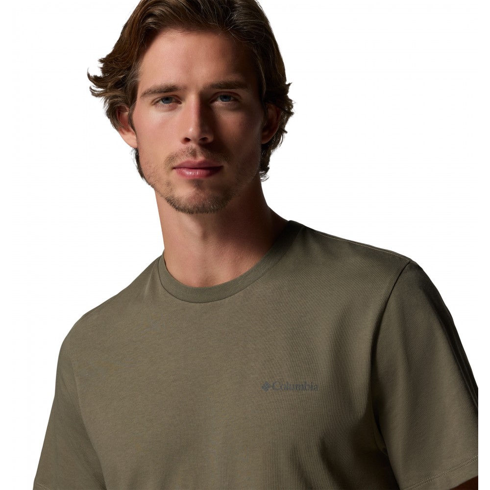Ανδρική Μπλούζα Columbia CSC™ Logo Back Tee 2155011-398 Χακί