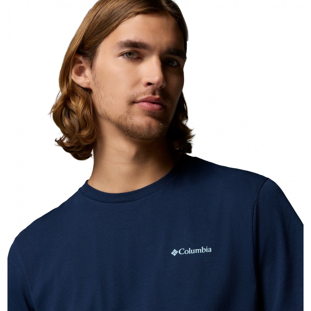 Ανδρική Μπλούζα Columbia CSC™ Logo Back Tee 2155011-464 Μπλε