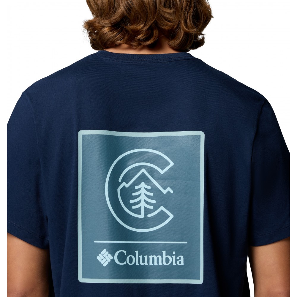 Ανδρική Μπλούζα Columbia CSC™ Logo Back Tee 2155011-464 Μπλε