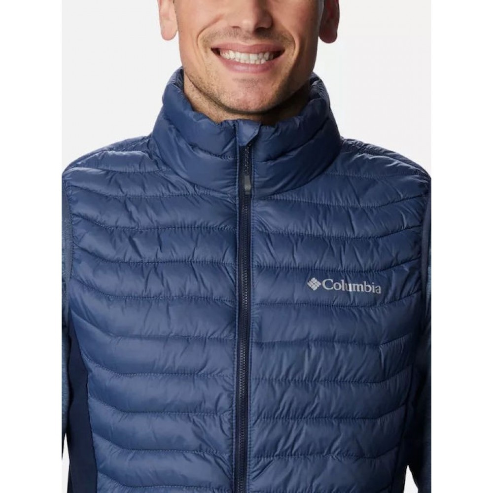 Ανδρικό Γιλέκο Columbia Powder Pass™ Hybrid Vest 2126111-478 Μπλε