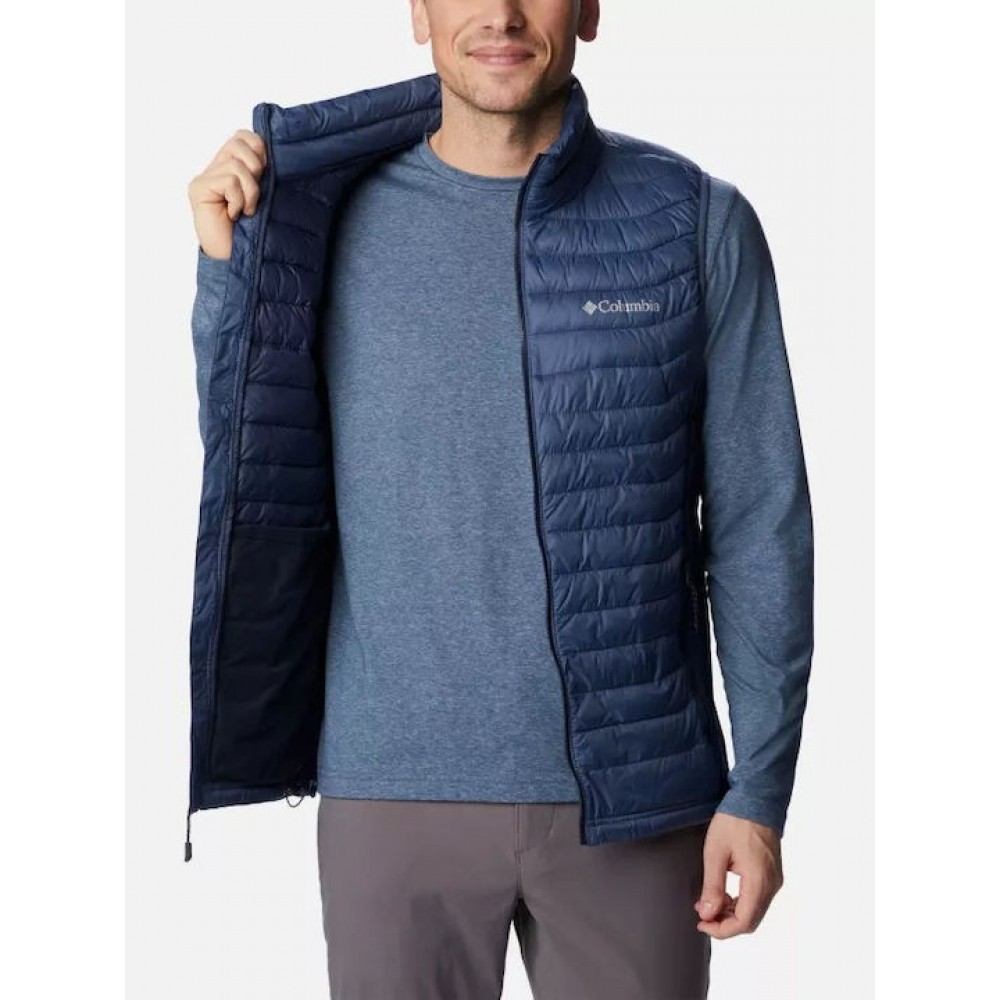Ανδρικό Γιλέκο Columbia Powder Pass™ Hybrid Vest 2126111-478 Μπλε