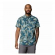 Ανδρικό Πουκάμισο Columbia Rapid Rivers Printed Short Sleeve Shirt 1768931-435 Πετρόλ