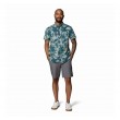 Ανδρικό Πουκάμισο Columbia Rapid Rivers Printed Short Sleeve Shirt 1768931-435 Πετρόλ