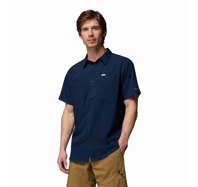 Ανδρικό Πουκάμισο Columbia Silver Ridge™ Utility II SS Shirt 2157323-464 Μπλε
