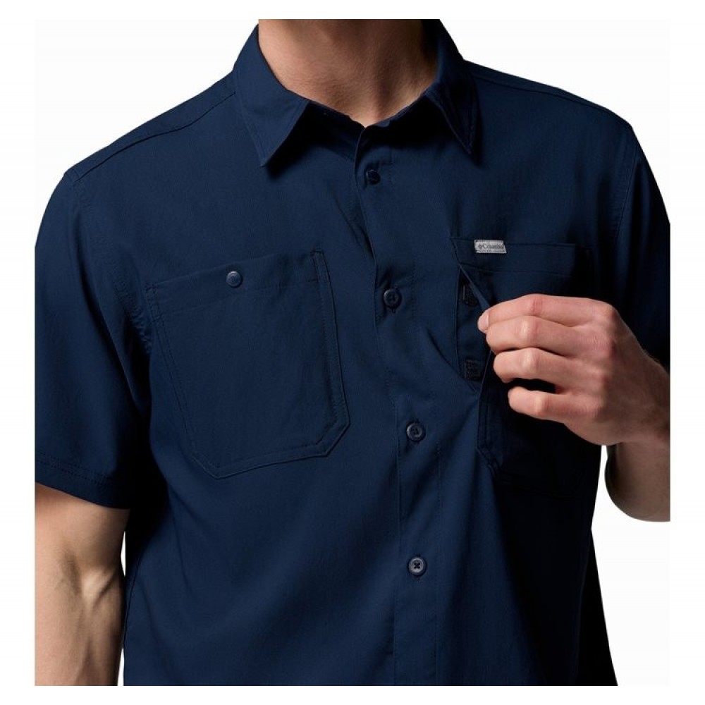 Ανδρικό Πουκάμισο Columbia Silver Ridge™ Utility II SS Shirt 2157323-464 Μπλε