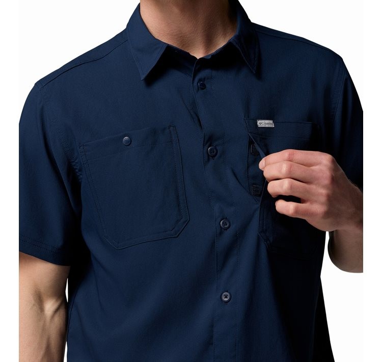 Ανδρικό Πουκάμισο Columbia Silver Ridge™ Utility II SS Shirt 2157323-464 Μπλε