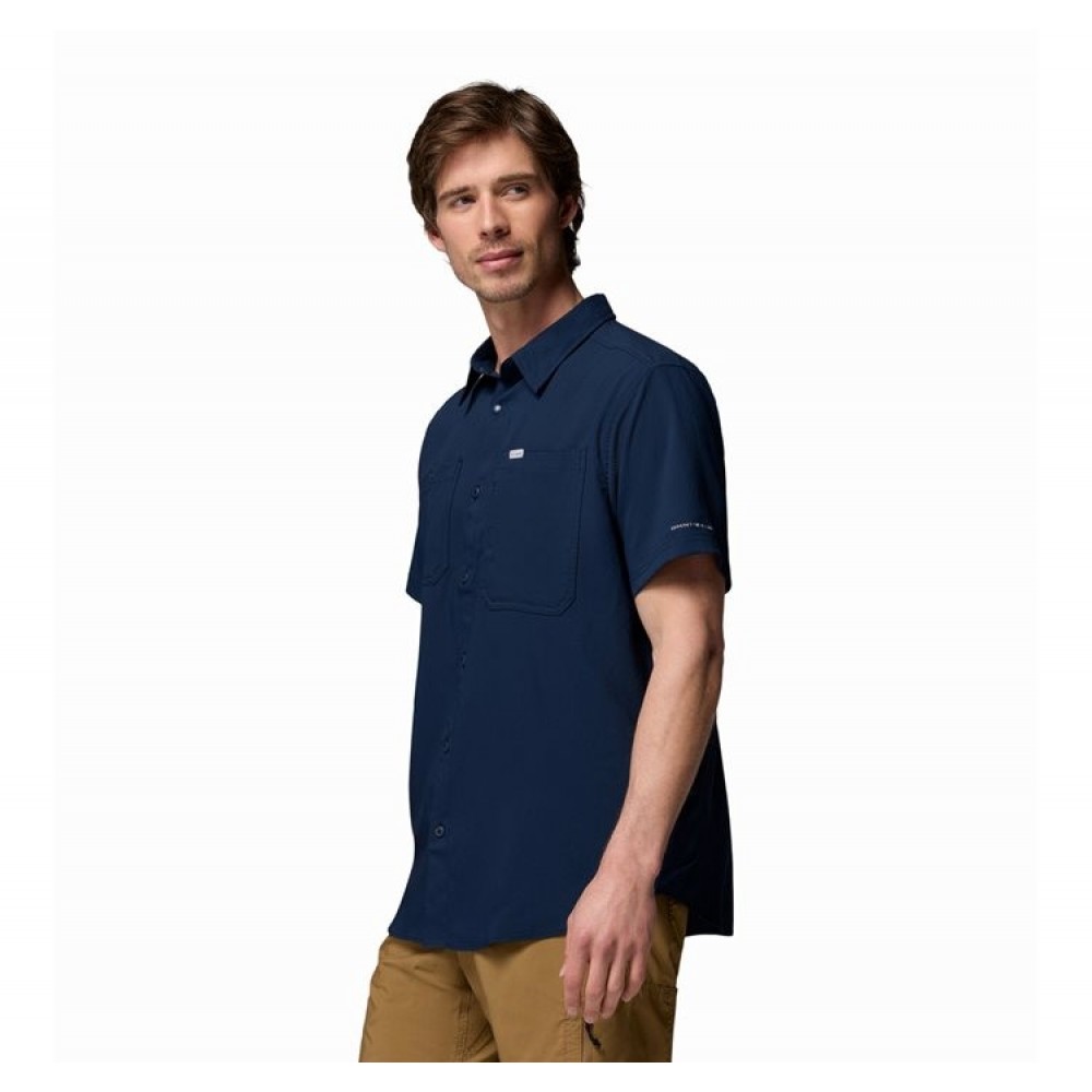 Ανδρικό Πουκάμισο Columbia Silver Ridge™ Utility II SS Shirt 2157323-464 Μπλε