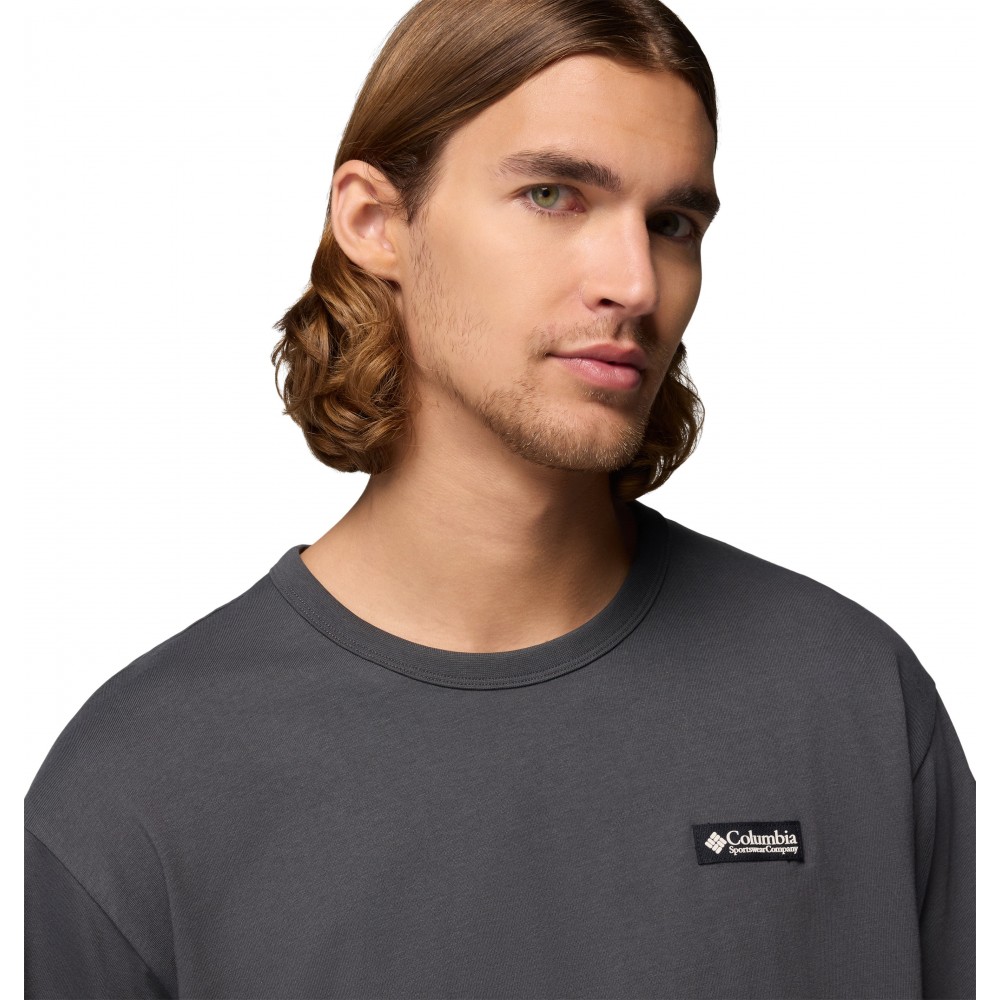 Men's Columbia CSC™ Heavyweight Iconic Tee 2155061-013 Shark, Repeated Peaks