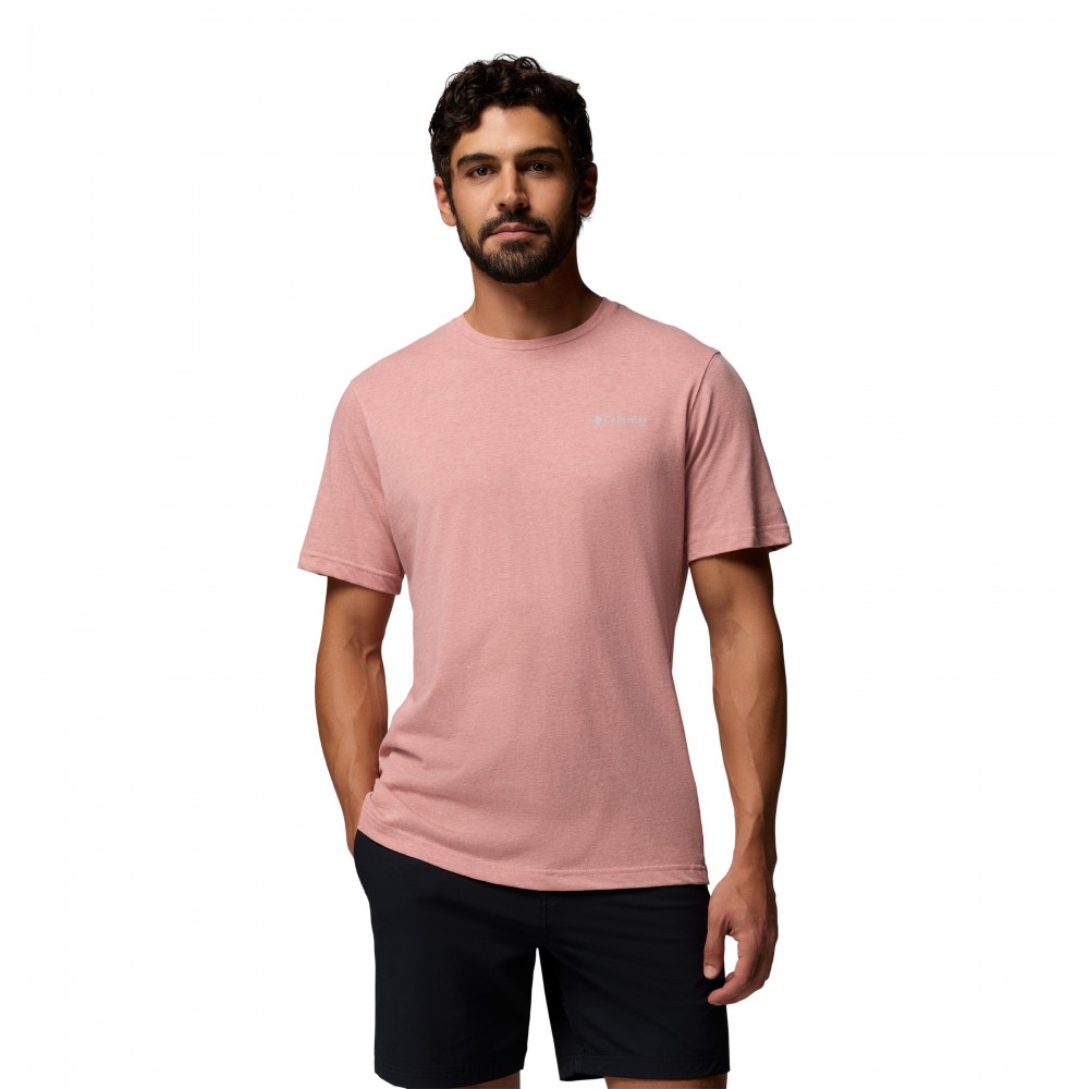 Men's Columbia Thistletown Hills™ Short Sleeve 1990751-643 Washed Red, Heather