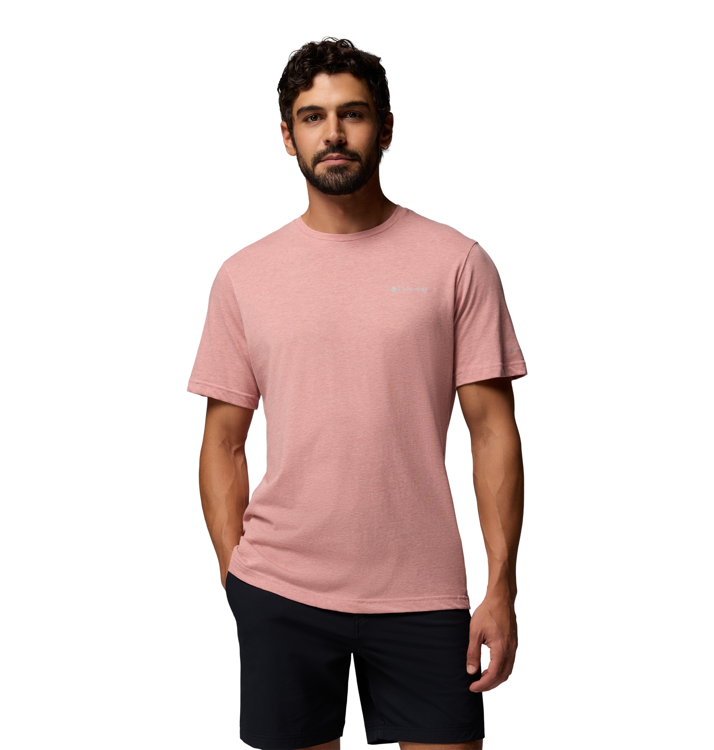 Men's Columbia Thistletown Hills™ Short Sleeve 1990751-643 Washed Red, Heather