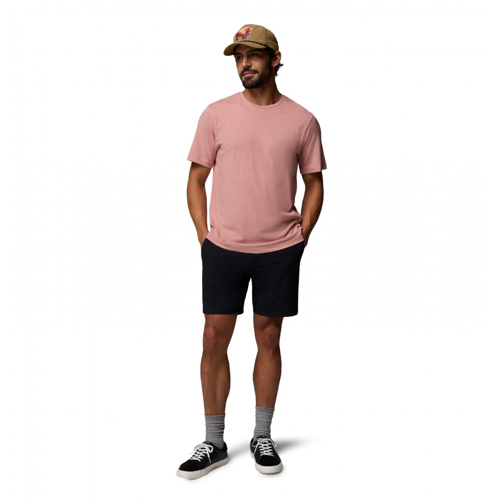 Men's Columbia Thistletown Hills™ Short Sleeve 1990751-643 Washed Red, Heather