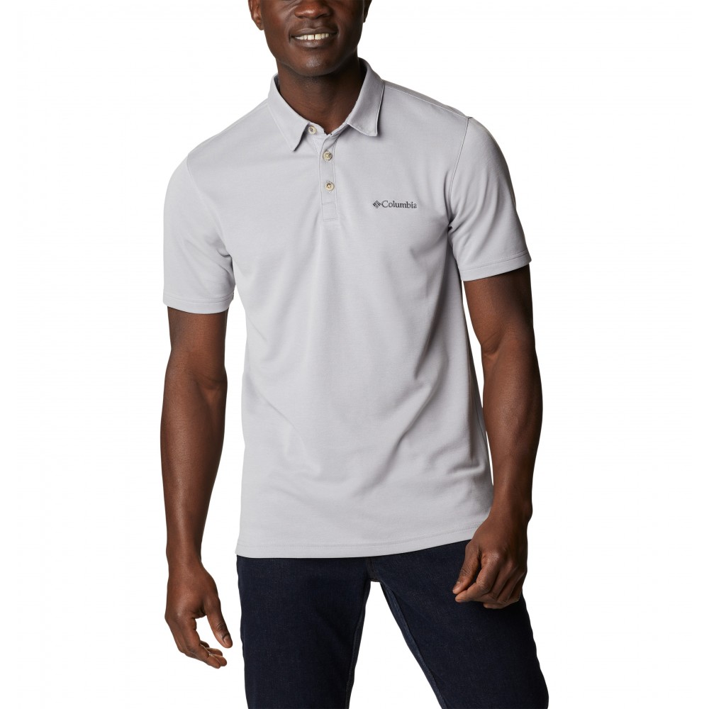 Ανδρικό Μπλουζάκι Polo Columbia Nelson Point Polo ΕΟ0035-039 Γκρι