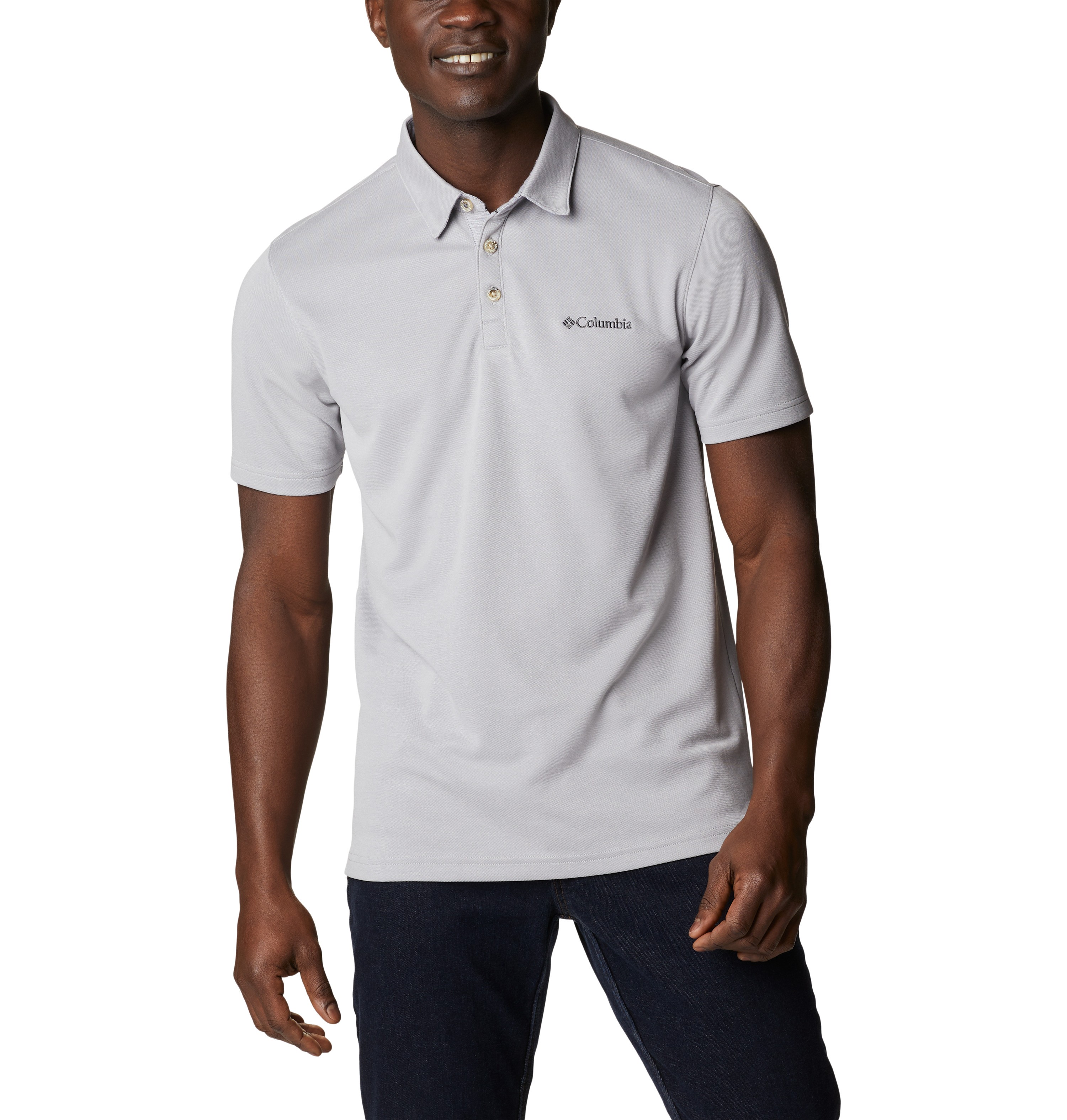 Ανδρικό Μπλουζάκι Polo Columbia Nelson Point Polo ΕΟ0035-039 Γκρι
