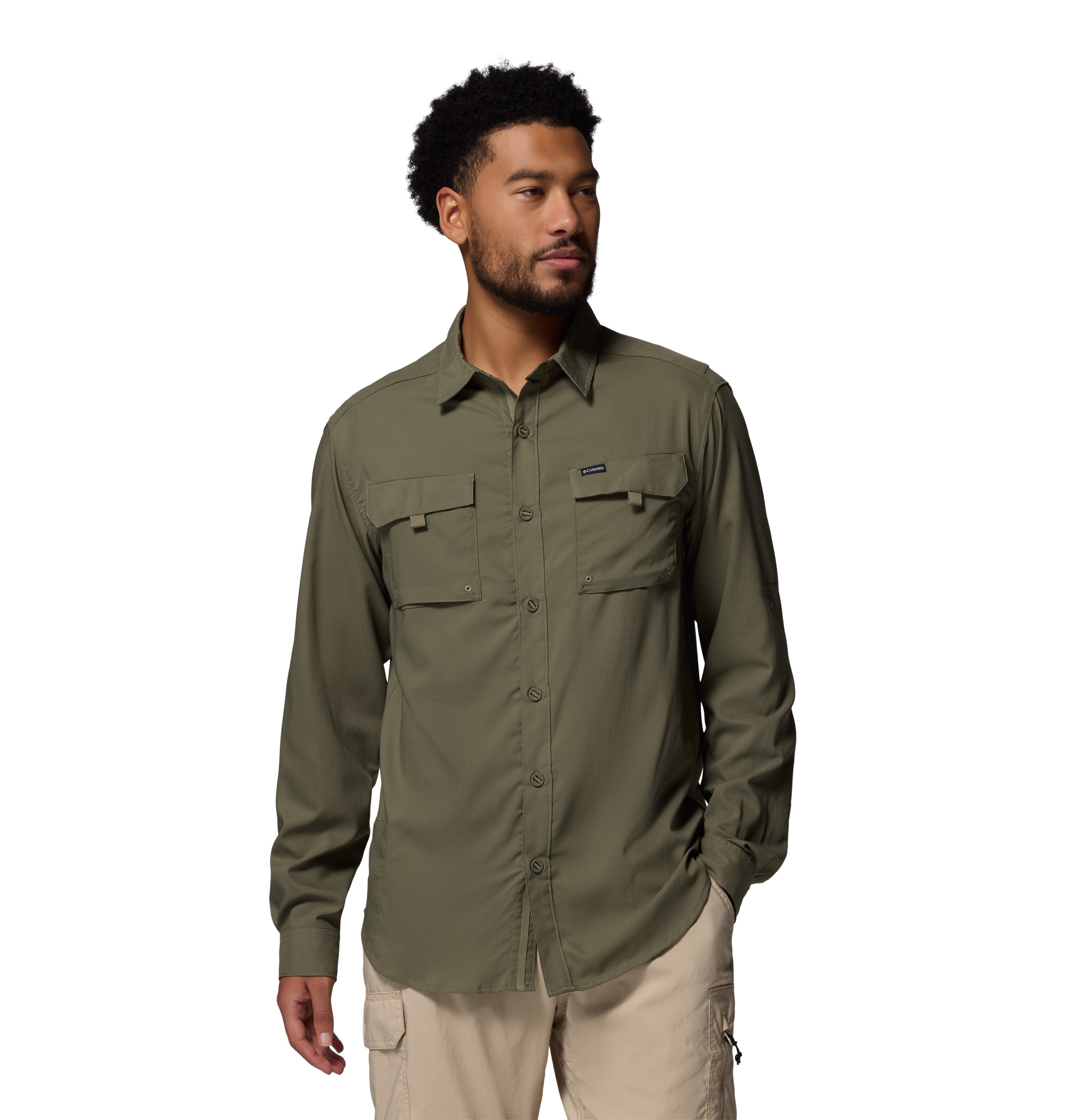Ανδρικό Πουκάμισο Columbia Silver Ridge™ Utility II LS Shirt 2157293-397 Χακί
