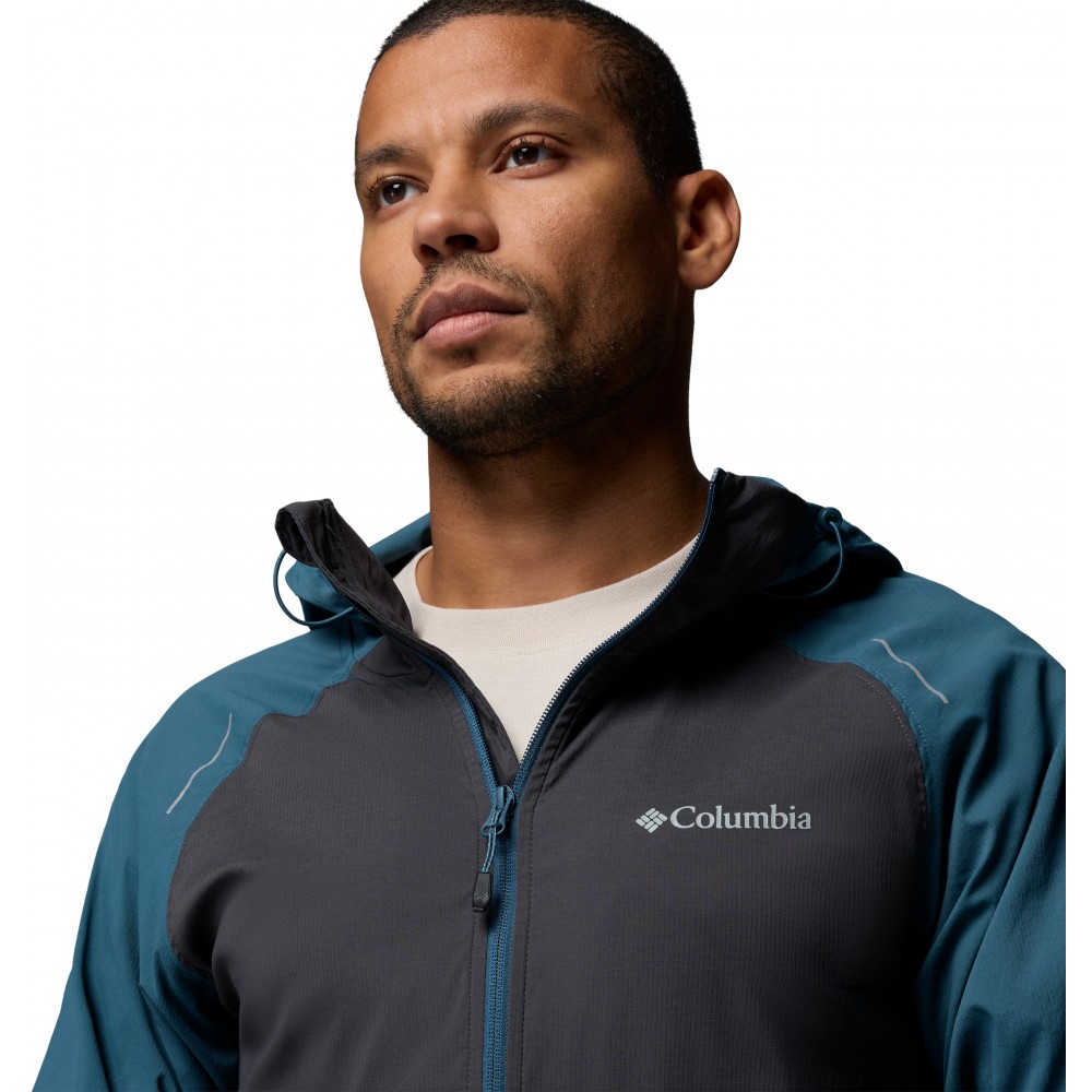 Ανδρικό Μπουφαν Columbia Tech™ II Wind Full Zip 2160521-429 Πετρόλ