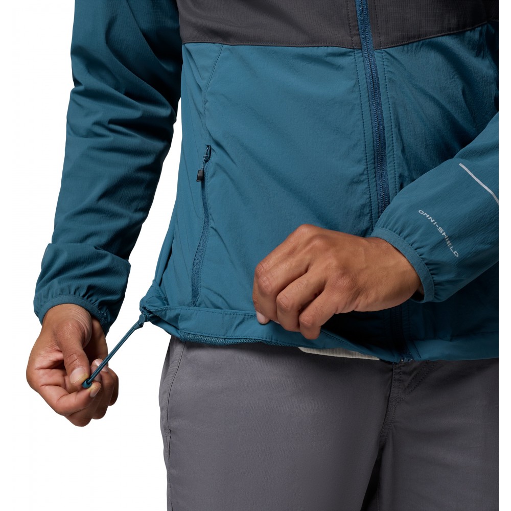 Ανδρικό Μπουφαν Columbia Tech™ II Wind Full Zip 2160521-429 Πετρόλ