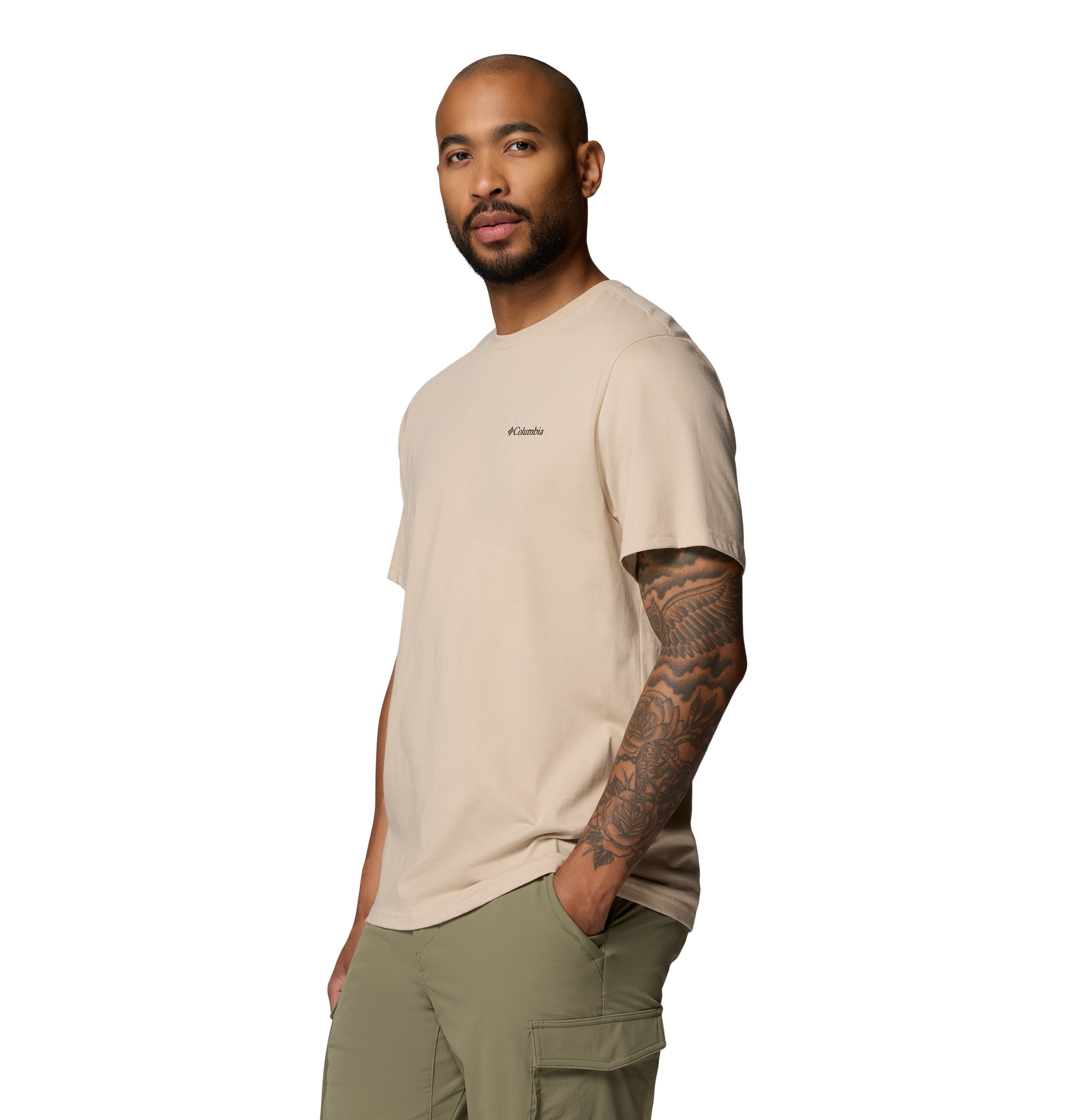 Men's Columbia CSC™ Outdoor Back Graphic Tee 2155021-271 Ancient Fossil, Shining Sandscape
