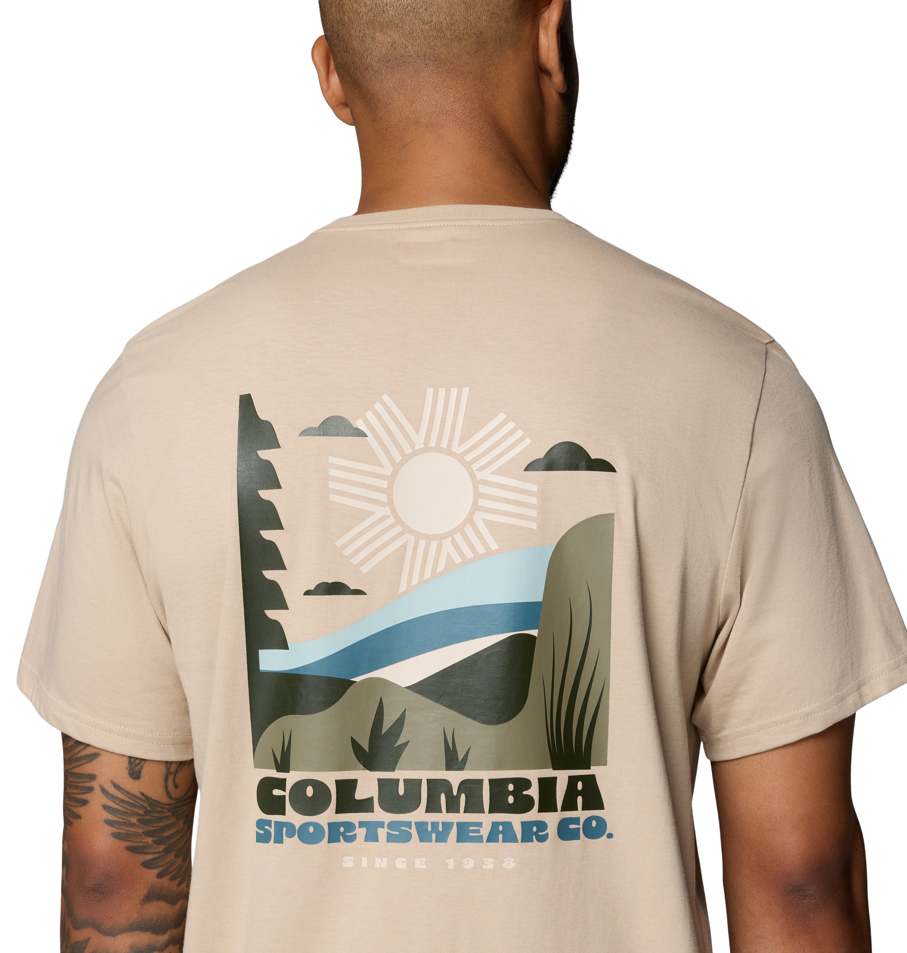 Ανδρική Μπλούζα Columbia CSC™ Outdoor Back Graphic Tee 2155021-271 Μπεζ