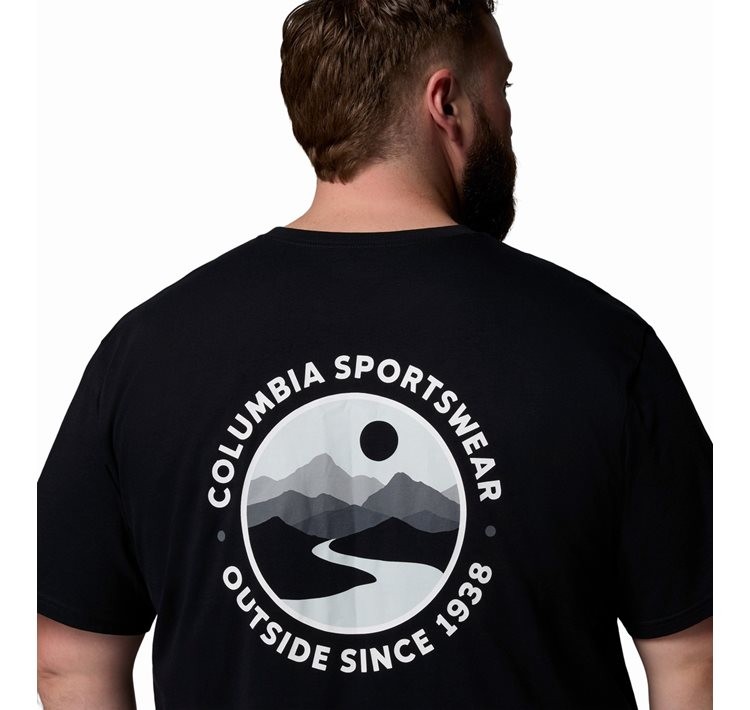 Men's Columbia CSC™ Outdoor Back Graphic Tee 2155021-012 Black, Scoped View