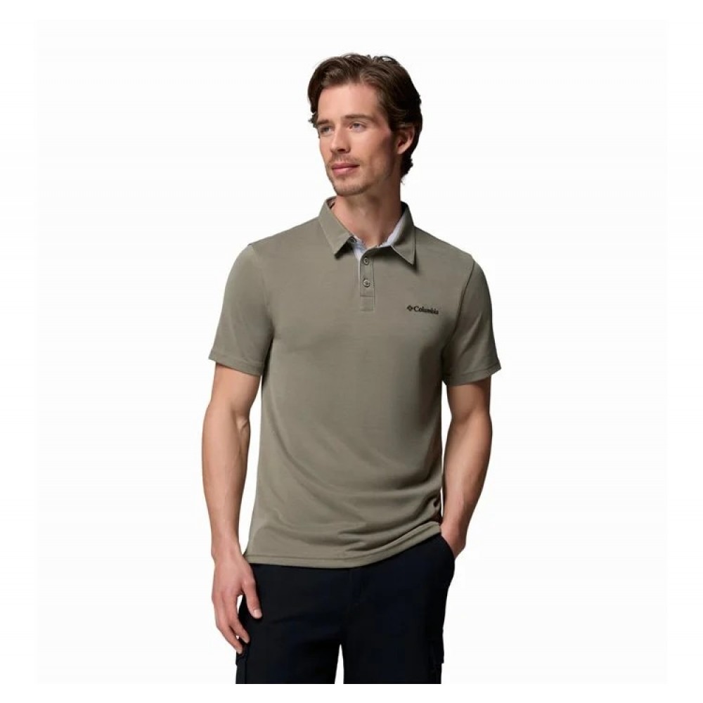 Ανδρικό Μπλουζάκι Polo Columbia Nelson Point Polo ΕΟ0035-397 Χακί
