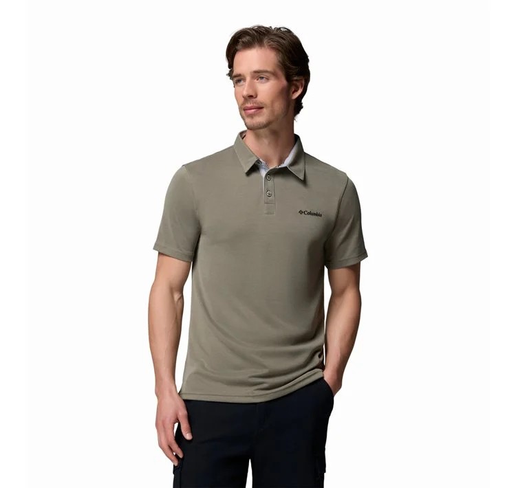 Ανδρικό Μπλουζάκι Polo Columbia Nelson Point Polo ΕΟ0035-397 Χακί