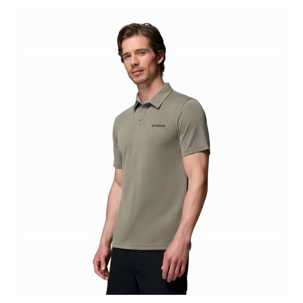 Ανδρικό Μπλουζάκι Polo Columbia Nelson Point Polo ΕΟ0035-397 Χακί