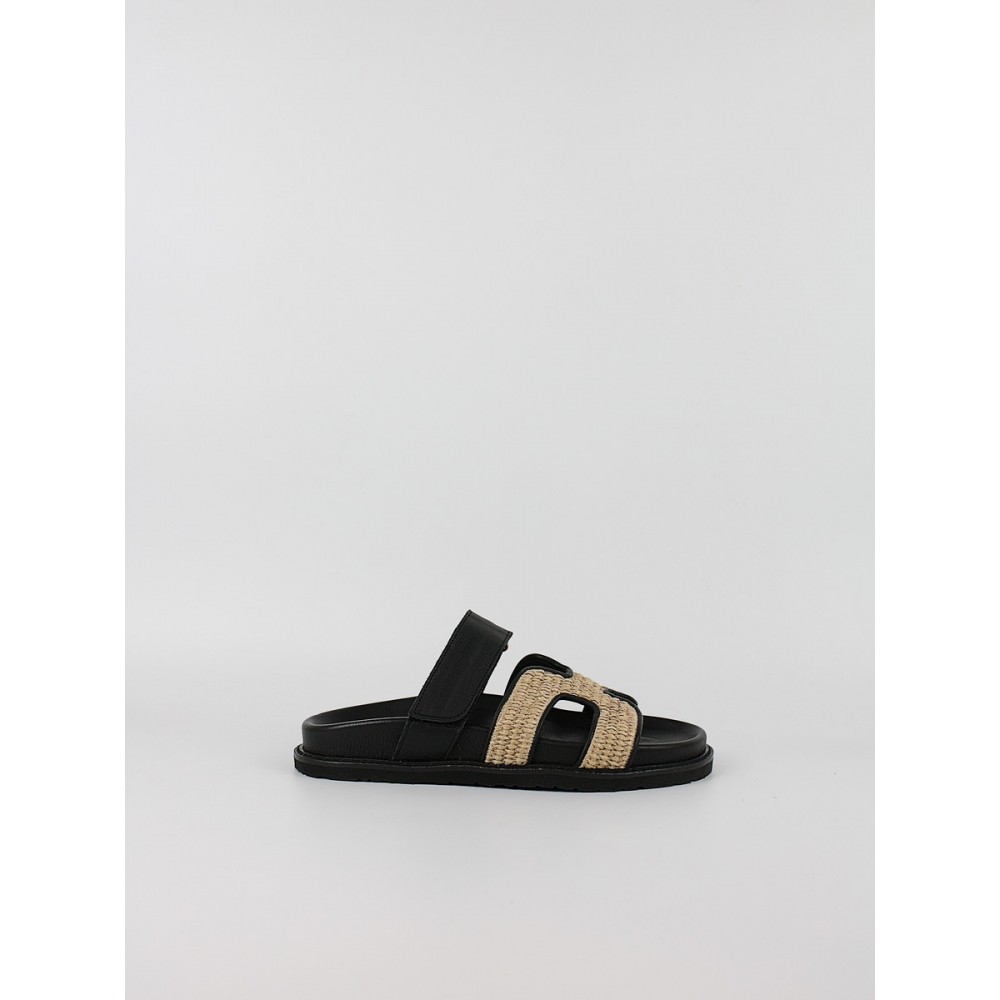 Γυναικεία Σανδάλια Komis-Komis E26 Black_raffia_n