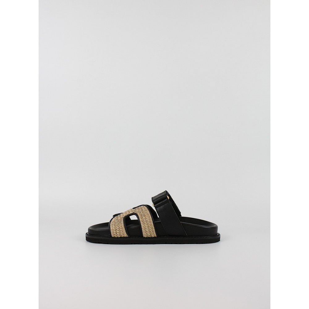 Γυναικεία Σανδάλια Komis-Komis E26 Black_raffia_n