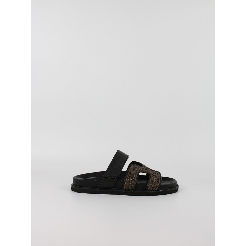 Γυναικεία Σανδάλια Komis-Komis E26 Black_raffia_b