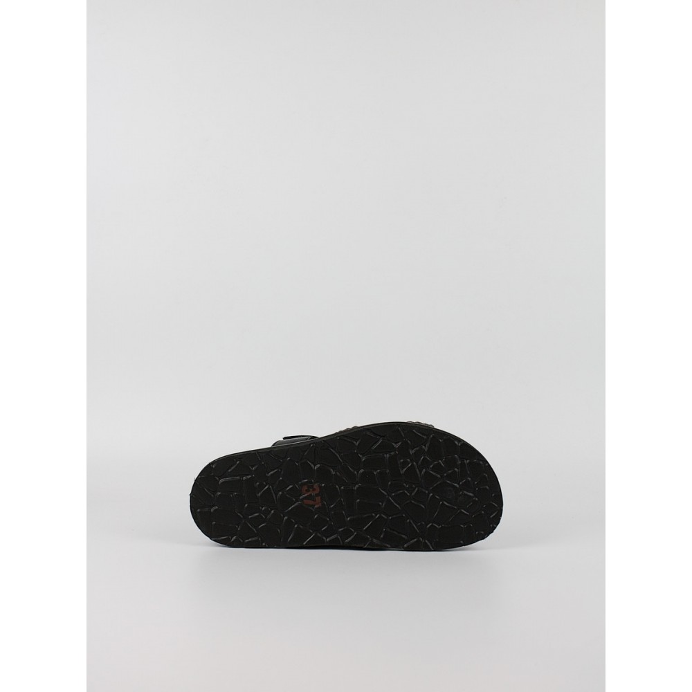 Γυναικεία Σανδάλια Komis-Komis E26 Black_raffia_b